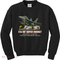 F/A-18F Super Hornet Catapult Locked Twin Seat Strike Fighter Kids Sweatshirt thumb 0