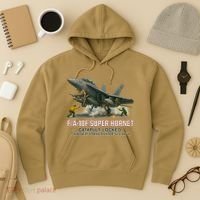 F/A-18F Super Hornet Catapult Locked Twin Seat Strike Fighter Hoodie thumb 3
