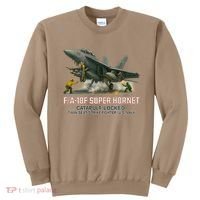 F/A-18F Super Hornet Catapult Locked Twin Seat Strike Fighter Sweatshirt thumb 0