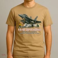F/A-18F Super Hornet Catapult Locked Twin Seat Strike Fighter T-Shirt thumb 3