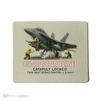 F/A-18F Super Hornet Catapult Locked Twin Seat Strike Fighter Mousepad thumb 0
