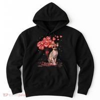 Funny Sphynx Heart Valentines Day Cat Dad Mom Hoodie thumb 0