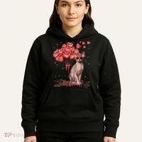 Funny Sphynx Heart Valentines Day Cat Dad Mom Hoodie thumb 5