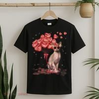 Funny Sphynx Heart Valentines Day Cat Dad Mom T-Shirt thumb 2