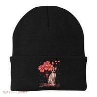 Funny Sphynx Heart Valentines Day Cat Dad Mom Beanie thumb 0