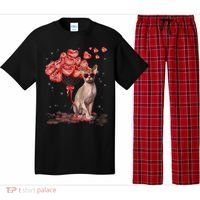 Funny Sphynx Heart Valentines Day Cat Dad Mom Pajama Set thumb 0