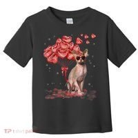 Funny Sphynx Heart Valentines Day Cat Dad Mom Toddler T-Shirt thumb 0