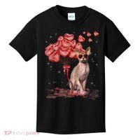 Funny Sphynx Heart Valentines Day Cat Dad Mom Kids T-Shirt thumb 0