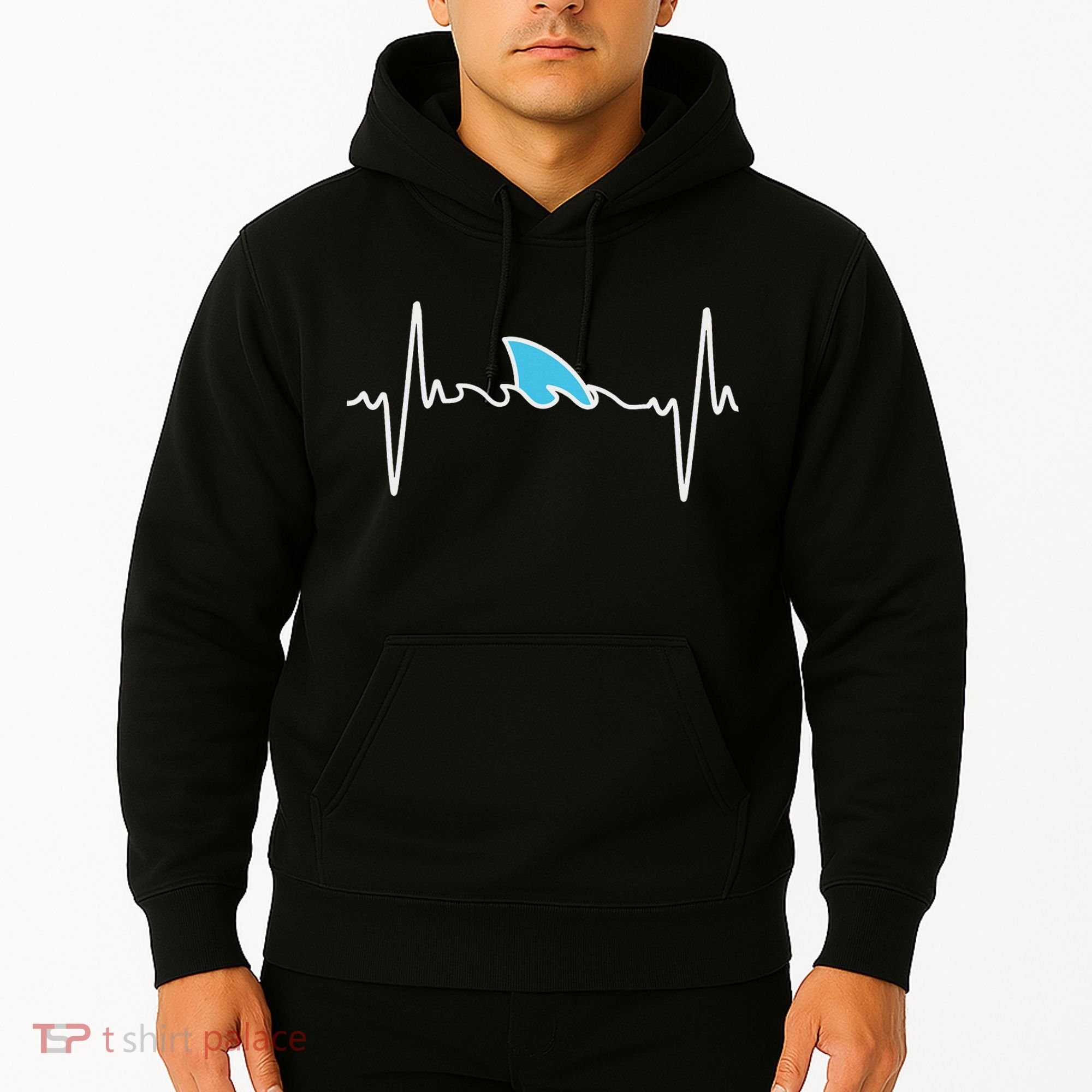 Funny Shark Heartbeat Cute Shark Hoodie