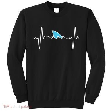 Funny Shark Heartbeat Cute Shark Sweatshirt
