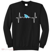 Funny Shark Heartbeat Cute Shark Sweatshirt thumb 0