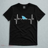 Funny Shark Heartbeat Cute Shark T-Shirt thumb 5