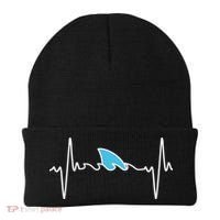 Funny Shark Heartbeat Cute Shark Beanie thumb 0