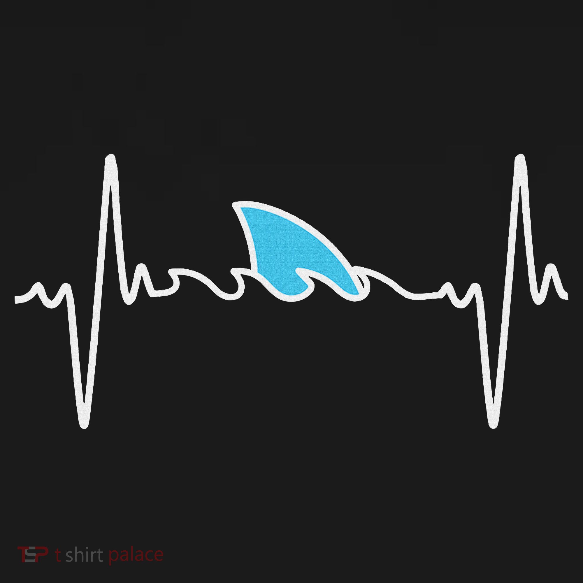 Funny Shark Heartbeat Cute Shark Mousepad