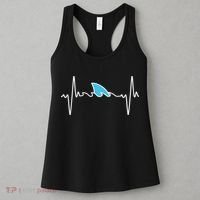 Funny Shark Heartbeat Cute Shark Women's Tank Top thumb 3