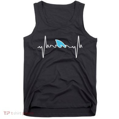 Funny Shark Heartbeat Cute Shark Tank Top