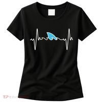 Funny Shark Heartbeat Cute Shark Women's T-Shirt thumb 0