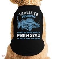 Fishing Saved Hooker Star Fisher Fish Walleye Gift Doggie Tank thumb 0
