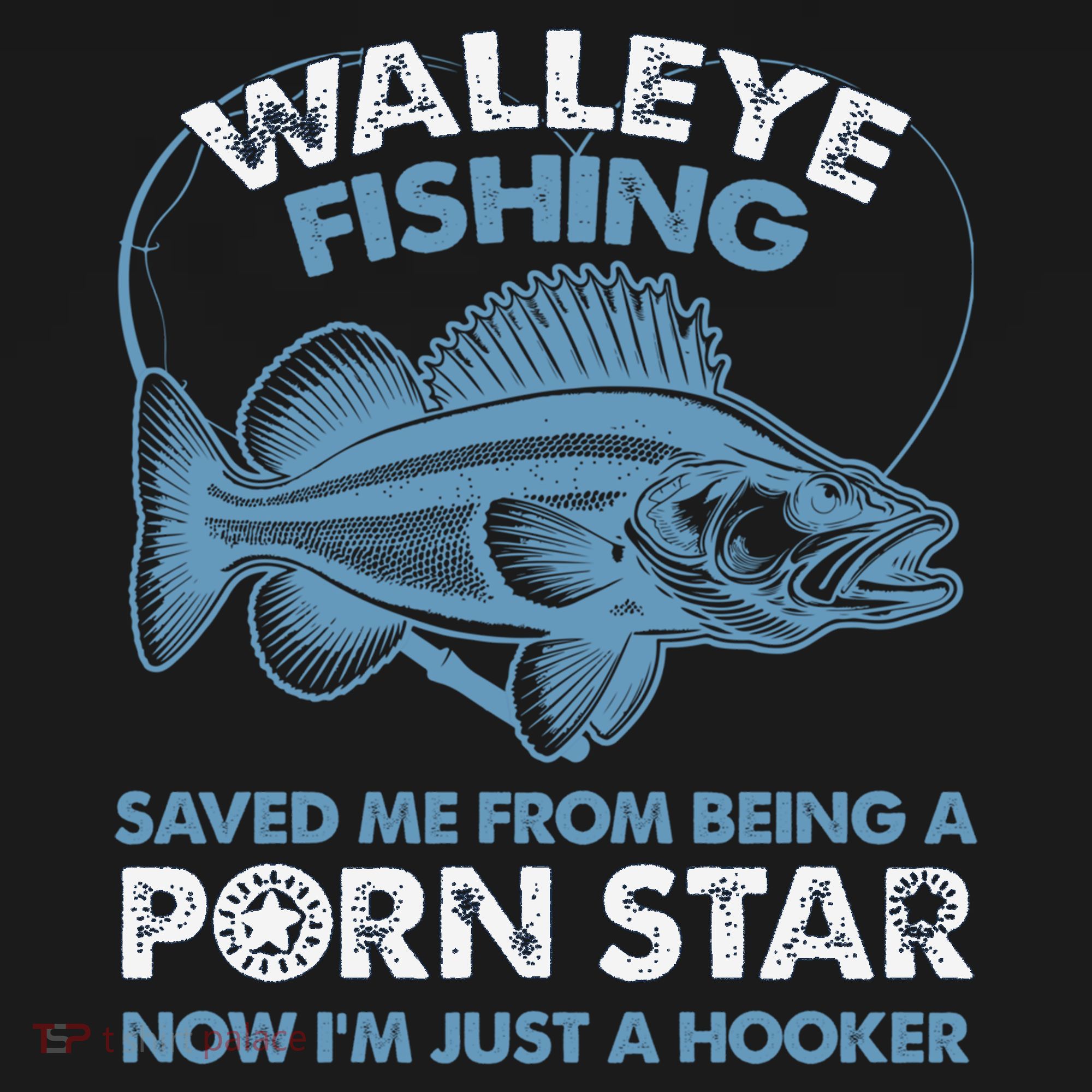Fishing Saved Hooker Star Fisher Fish Walleye Gift Backpack