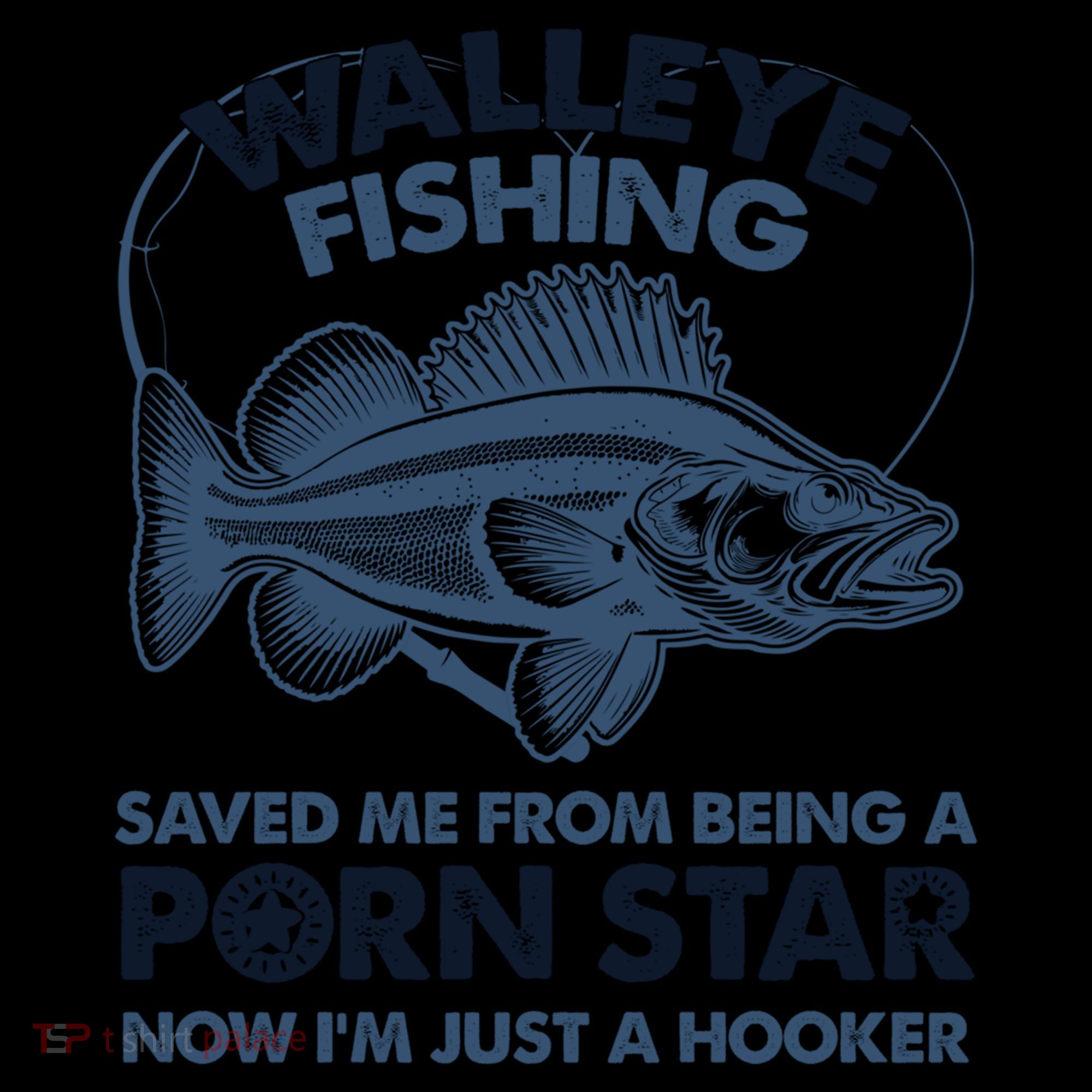 Fishing Saved Hooker Star Fisher Fish Walleye Gift Coffee Mug