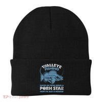Fishing Saved Hooker Star Fisher Fish Walleye Gift Beanie thumb 0