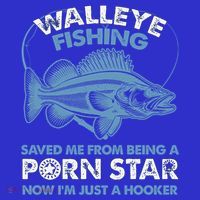 Fishing Saved Hooker Star Fisher Fish Walleye Gift Button thumb 1