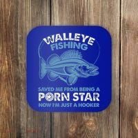 Fishing Saved Hooker Star Fisher Fish Walleye Gift Coaster thumb 0