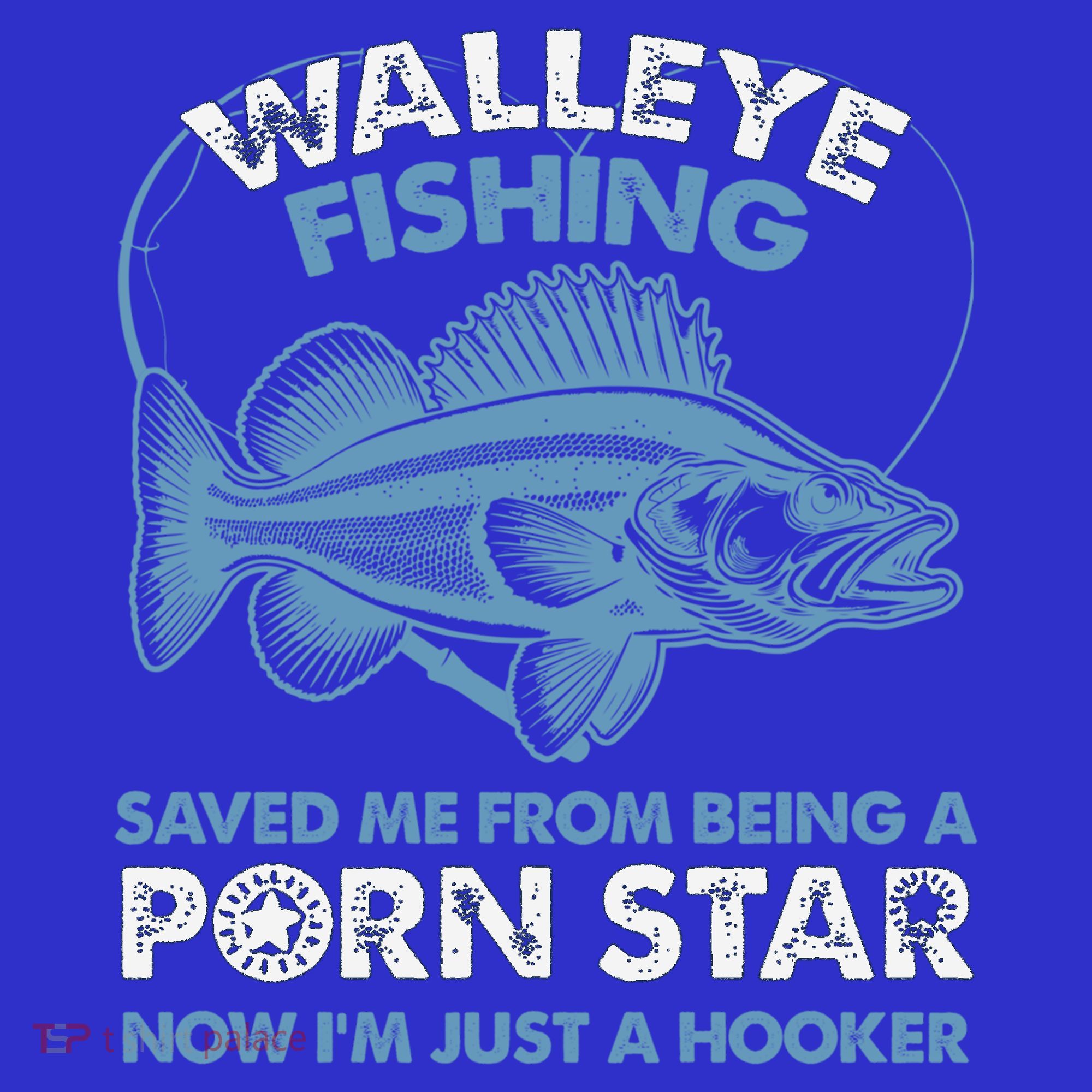 Fishing Saved Hooker Star Fisher Fish Walleye Gift Mousepad