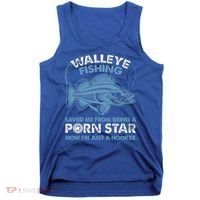 Fishing Saved Hooker Star Fisher Fish Walleye Gift Tank Top thumb 0