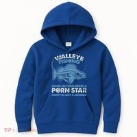 Fishing Saved Hooker Star Fisher Fish Walleye Gift Kids Hoodie thumb 0