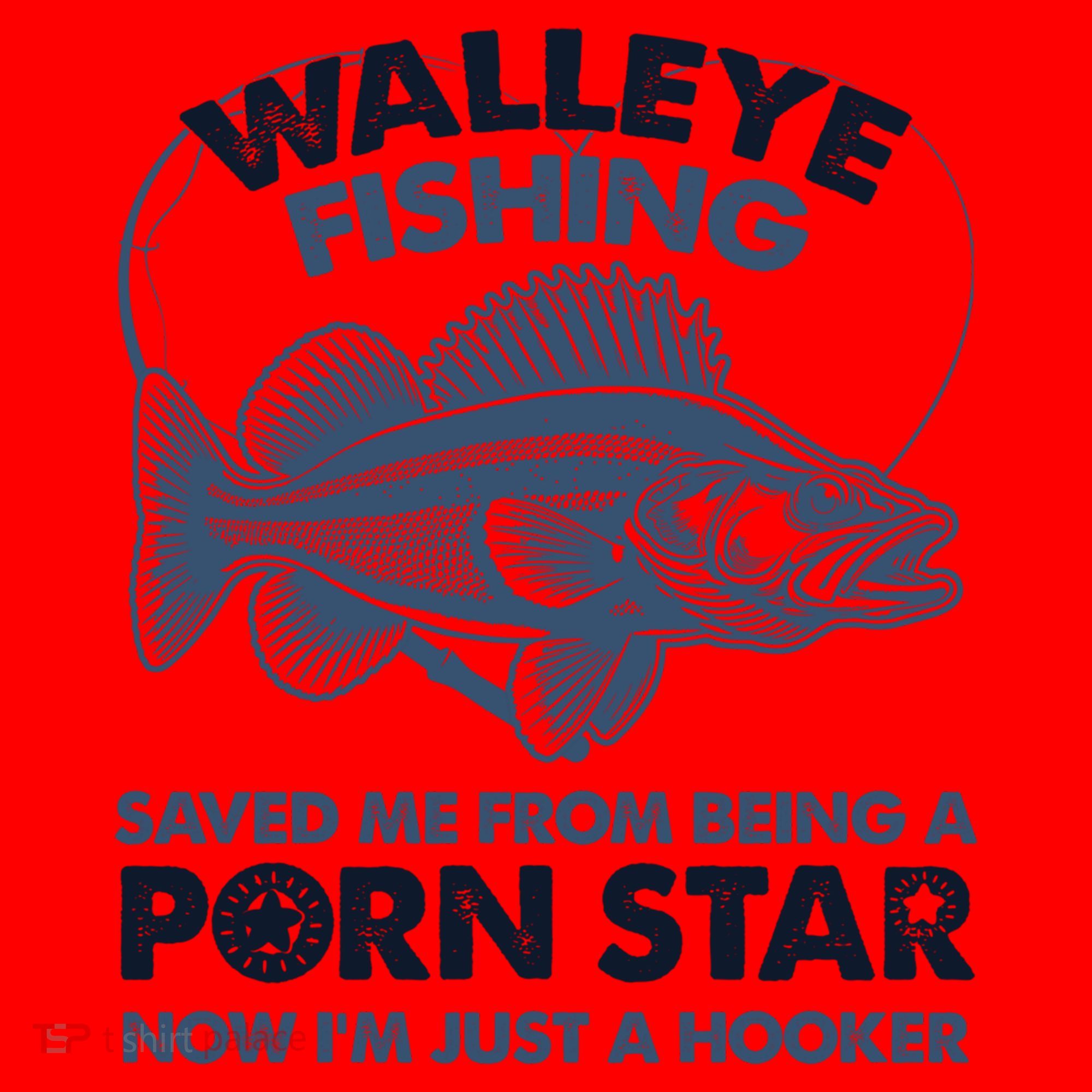 Fishing Saved Hooker Star Fisher Fish Walleye Gift Santa Hat