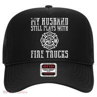 Firefighter Shirts Husband Plays With Fire Trucks Wife Gifts Hat thumb 0