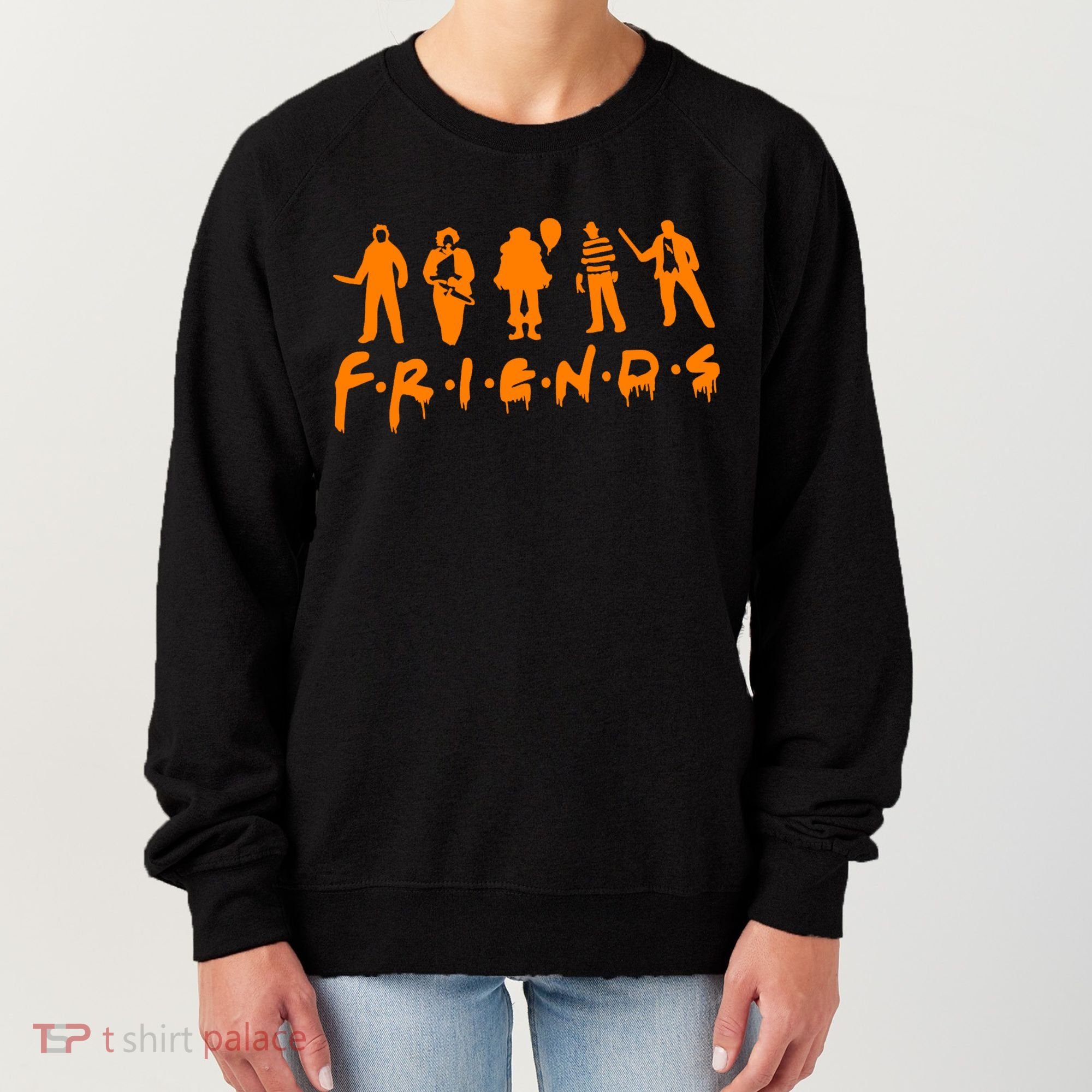 Friends Scary Horror Halloween Women's Sweatshirt