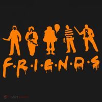 Friends Scary Horror Halloween Apron thumb 3