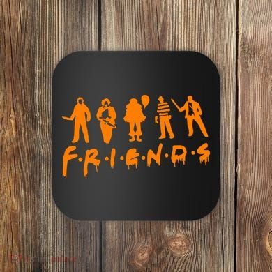 Friends Scary Horror Halloween Coaster