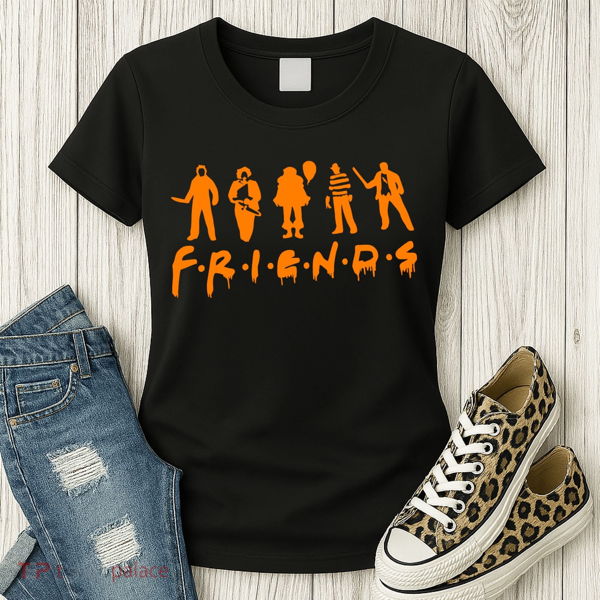 Friends Scary Horror Halloween Women's T-Shirt