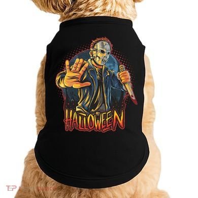 Funny Scary Halloween Jason Doggie Tank