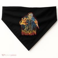 Funny Scary Halloween Jason USA-Made Doggie Bandana thumb 0