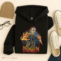 Funny Scary Halloween Jason Hoodie thumb 4