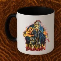 Funny Scary Halloween Jason Coffee Mug thumb 2