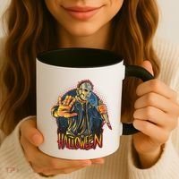 Funny Scary Halloween Jason Coffee Mug thumb 3