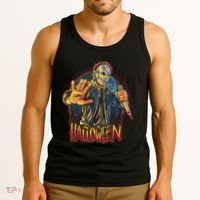 Funny Scary Halloween Jason Tank Top thumb 3