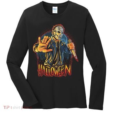 Funny Scary Halloween Jason Women's Long Sleeve Shirt