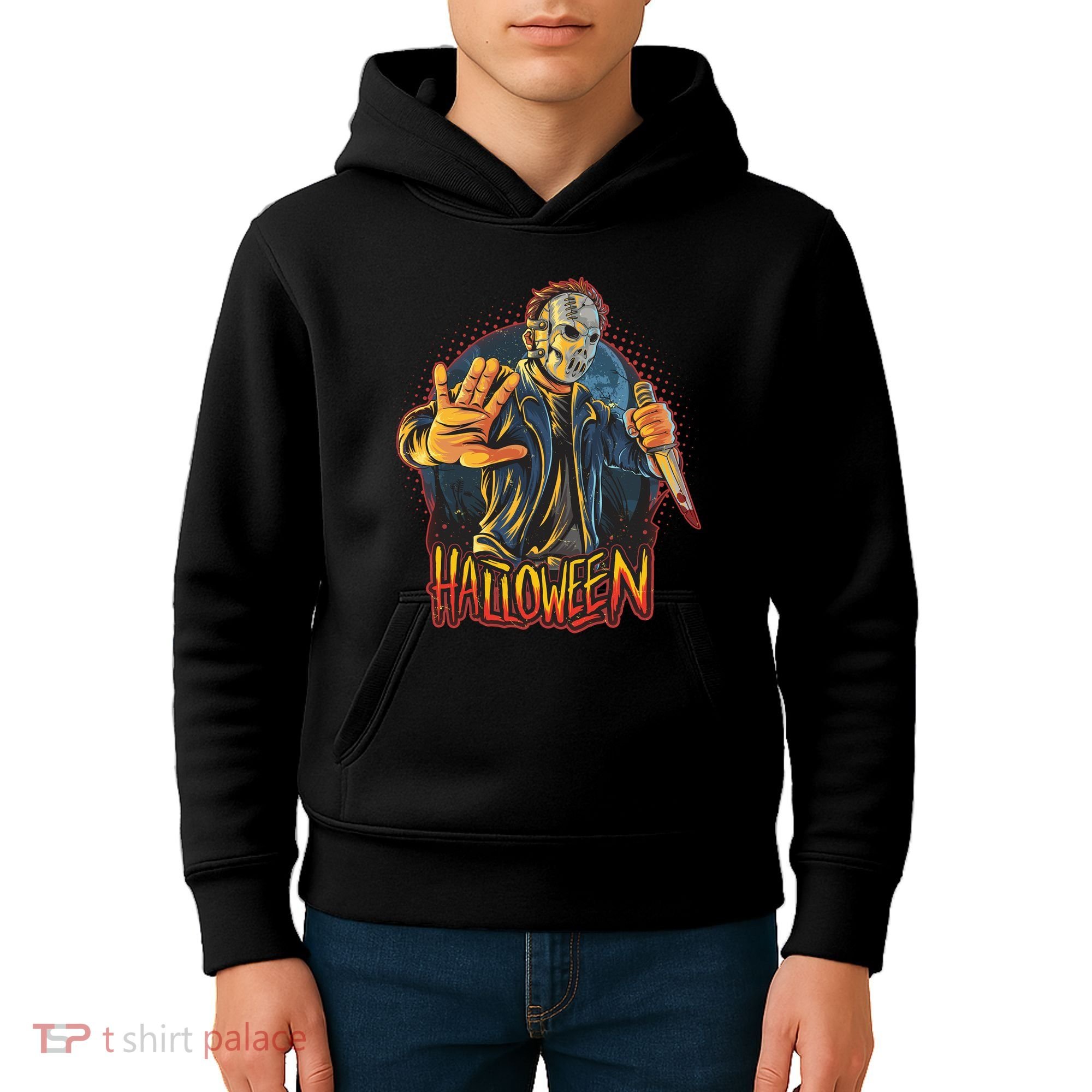 Funny Scary Halloween Jason Kids Hoodie