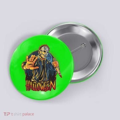Funny Scary Halloween Jason Button