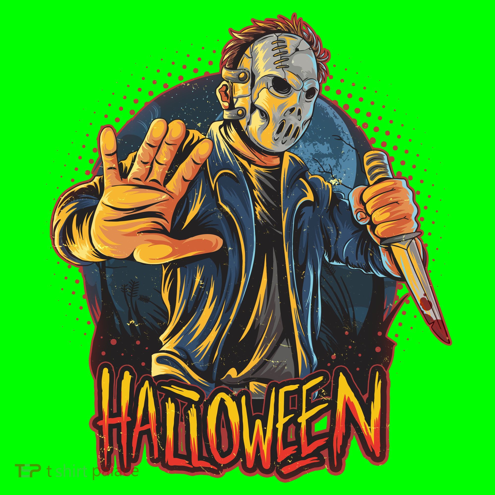 Funny Scary Halloween Jason Kids T-Shirt