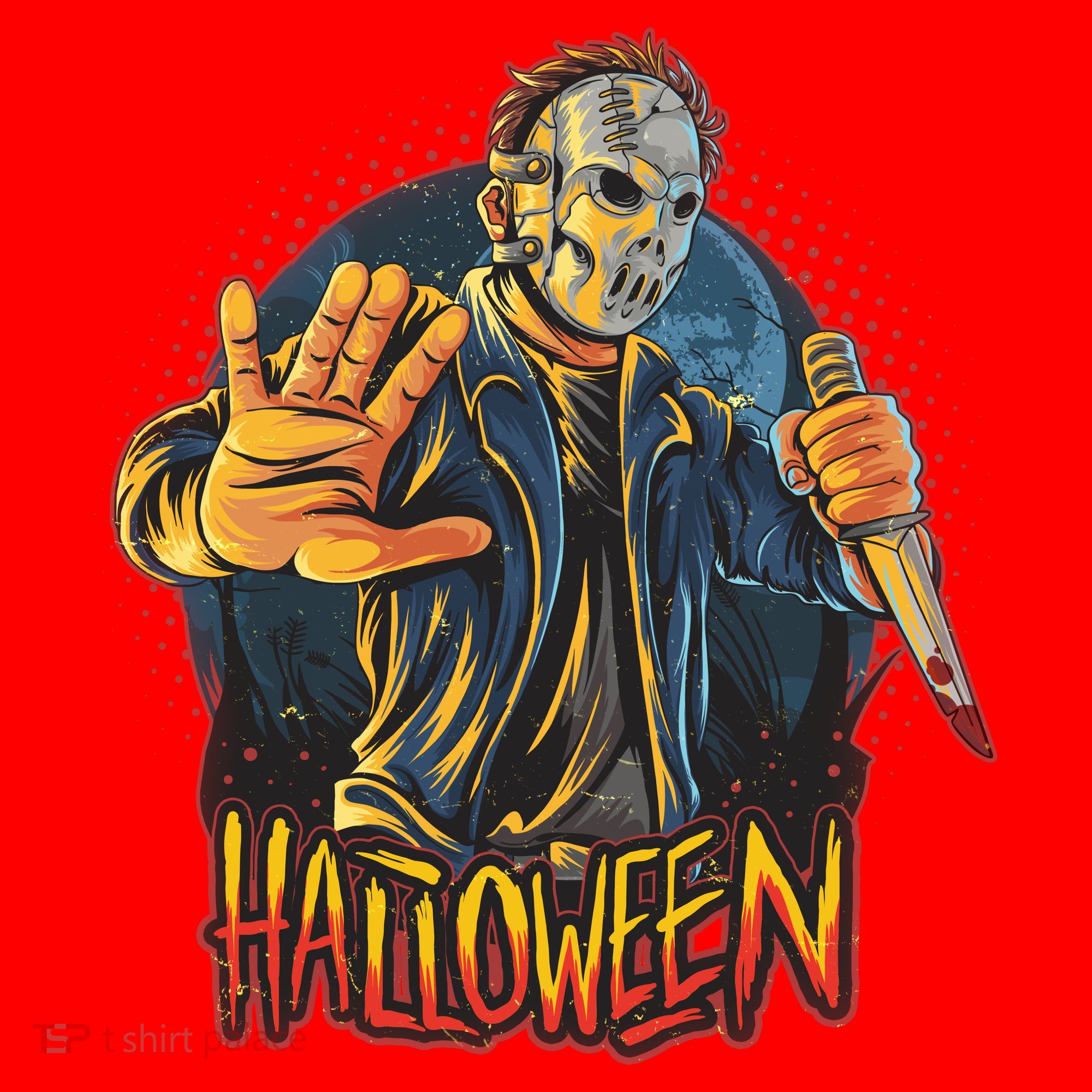 Funny Scary Halloween Jason Santa Hat