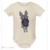 Funny Smart House Donkey Farm Horse Mule Pack Animal Donkey Baby Bodysuit thumb 0