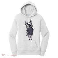 Funny Smart House Donkey Farm Horse Mule Pack Animal Donkey Women's Hoodie thumb 0