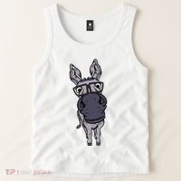 Funny Smart House Donkey Farm Horse Mule Pack Animal Donkey Tank Top thumb 2